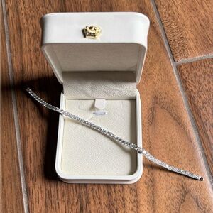 Sterling Silver Moissanite Tennis Bracelet